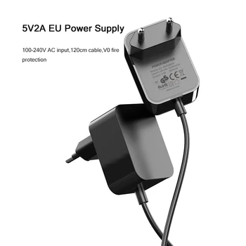 5V 2A CE/GS Certificare Adaptor de Ștecăr UE Ieșire DC 90-240V AC Intrare 100cm Cablu de Încărcător de Alimentare Pentru USB HUB Router TV Box
