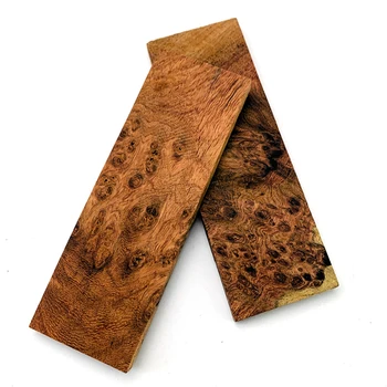 Birmanez rosewood biliară lemn dendrite foaie de cuțit material mâner 12*4*0.8 cm 2 buc