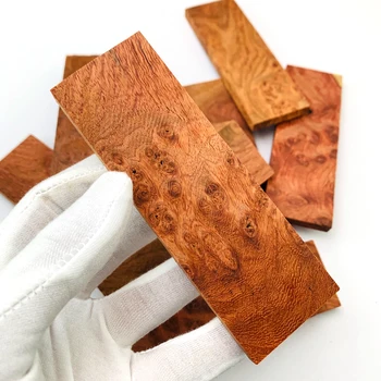 Birmanez rosewood biliară lemn dendrite foaie de cuțit material mâner 12*4*0.8 cm 2 buc