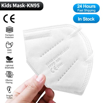 10-100buc FFP2 Copil Măști KN95 Copii Măști Reutilizabile Mască de Protecție maskemasque 95% Filtrare Mascarillas fp2 tapaboca