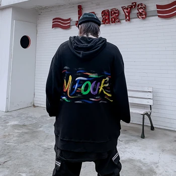 2020 Creative, pline de culoare de Imprimare Hanorac cu glugă Bărbați Femei Harajuku Hip Hop de Moda Streetwear Hanorace Pulover Supradimensionat WQ096