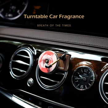 Nou Record Player Car Design Parfum Clip Odorizant Auto Air Vent Parfum Miros Difuzor