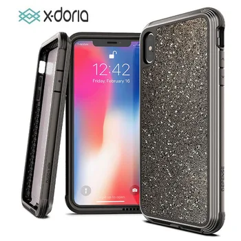 X-Doria Telefon Caz Pentru iPhone XR XS Max Apărare Lux de Grad Militar Picătură Testat Caz Acoperire Pentru iPhone XR XS Max Sclipici Acoperi
