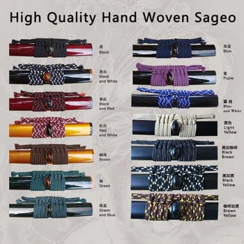 Japoneze Sabie De Samurai Sageo Țesute Manual Cablu Pentru Katana Teaca Teaca Coarda-Mai Multe Culori Pentru Alegerea Noului Brand