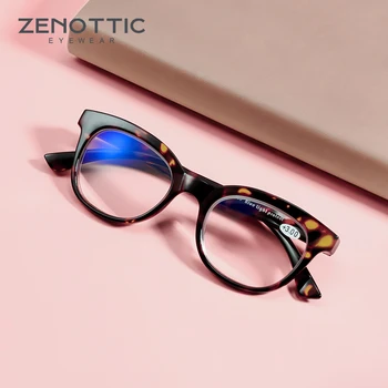 ZENOTTIC Design de Ochelari de Citit Pentru Femei Barbati Lumina Albastră de Blocare Ochi de Pisica Optice Cadru Calculator Lectură Hipermetropie Ochelari