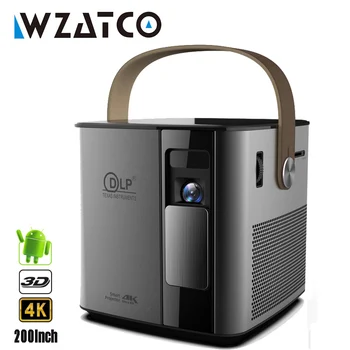 New Sosire WZATCO T12 3D Full HD 1080P, 4K Proiector Android WIFI HD am USB DLP Inteligent Videoproiectorul Home cinema Portabil Proyector