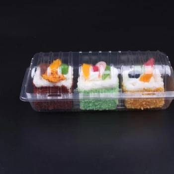 30/50pcs Cupcake Cutii Și Ambalaje Transparant Clar Tort Cutie de Unică folosință Dreptunghi Cutie de Tort Desert de Fructe Rulou de Sushi Cutie pentru Paine