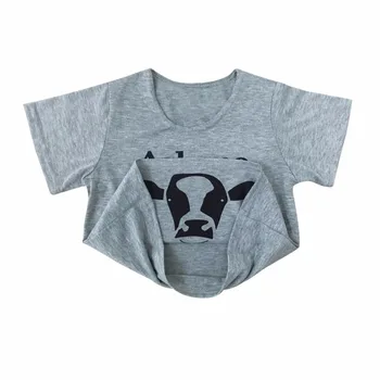 Amuzant pentru Copii Haine Baieti T shirt Întreabă-mă despre Moo Vacă Scrisoare de Vară pentru Copii Topuri cu Mâneci Scurte T-shirt Haine pentru Copii tricou