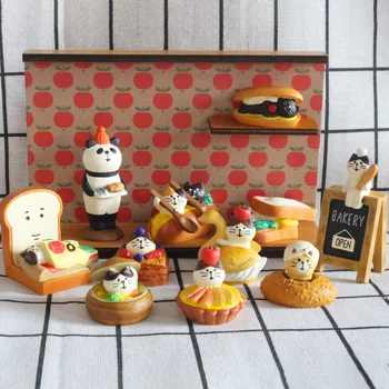 1 BUC Miniatură Kawaii Rășină Cat Ornamente Mâncare Japoneză Meserii DIY Brutărie Magazin de Cafea Acasă Decorare Accesorii