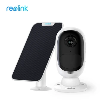 Reolink WiFi Full HD 1080P Camera IP de Securitate Alimentat de o Baterie Reîncărcabilă Argus 2 și Panou Solar cu Putere de Încărcare Video Kit