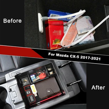 Pentru Mazda CX-5 CX5 KF 2nd Gen Consola centrala Organizator Cotiera Cutie Depozitare Recipient Accesorii Auto 2017 2018 2019 2020 2021