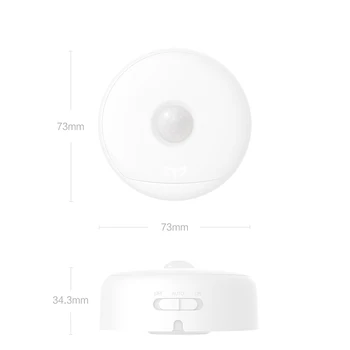 Yeelight LED Lumina de Noapte Cu Cârlige la Distanță de Corp Senzor de Mișcare Infraroșu Magnetic USB Exigibilă Versiunea Lumina
