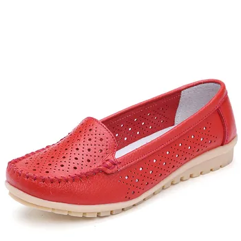 Dobeyping Nou Stil de Pantofi de Femeie Moale din Piele pentru Femei Balerini Pantofi Slip On pentru Femei Mocasini Casual Mama Pantof Plus Dimensiune 35-42