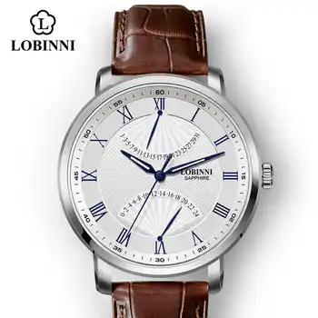 Elveția Lobinni Ceas de Lux Marca Japonia MIYOTA Bărbați Ceas de mână rezistent la apă zegarek meski Inoxidabil Ceas Automatic Barbati