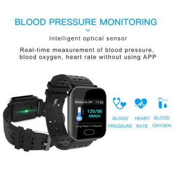 FIERBINTE A6 Smart Band ligent Monitor de Ritm Cardiac Tracker de Fitness Brățară Inteligent rezistent la apa Bratara Ceas