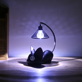 Romantic, Creativ Animale Pisica Rășină Lumina de Noapte Meserii Decor de birou LED-uri Lampa de Noapte pentru Copii de Studenți Prezenți Lampa de Citit
