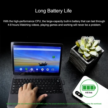 11.6 Inch, 8GB RAM, 256GB ROM Android 8 Tablet PC MTK 6797 Deca Core Dual SIM 4G LTE Telefon 2560*1600 Ultra Slim Tablete 2in1