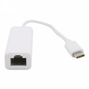 RJ45 USB C Ethernet Adaptor placa de Retea USB-C la Ethernet RJ45 Lan pentru MacBook Windows 7/8/10 Tip C Ethernet 10/100Mbps