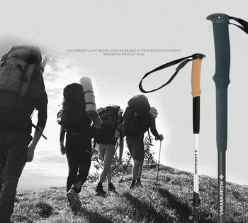 Quick Lock Nordic Walking Stick Telescopic Trekking,Hiking Polul Alpinism Ultralight Baston Cu EVA Mâner Plută 1 Bucata