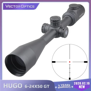 Vector Optica Hugo 6-24x50 GT 1 Inch Riflescope Min 10Y de Sticlă Iluminat Reticul Turela de Blocare Partea de Focus 223 308 Vânătoare