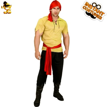 Costum de pirat Cosplay Bărbați Haine de Pirat Joc de Rol de Adult Costum de Halloween de Performanță Omul de Lux, Costume de Pirat