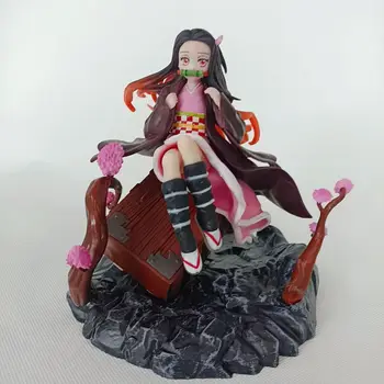 Demon Slayer Kamado Figura Anime Kamado Nezuko PVC figurina Jucarie Kimetsu nu Yaiba Statuie Adult de Colectie Model de Papusa Cadou