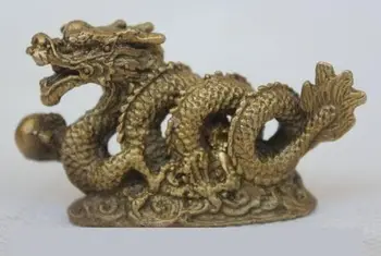 Zodiac Chinezesc Fengshui Alamă Avere An Fu Rulează Dragon Statuie