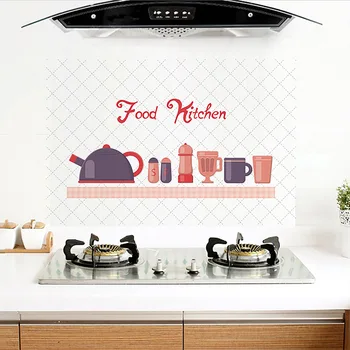 60*90cm Bucătărie Autocolante de Perete rezistent la apa Oilproof Auto-Adeziv Tapet Autocolant Faianta din PVC Decalcomanii de Perete picturi Murale Decor Acasă