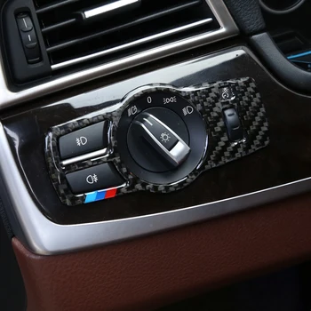 Pentru BMW Seria 5/7 X3 X4 F07 F01 F10 F25 F26 styling Auto Faruri Comutator Lampă capac panou decorativ trim molding Autocolant Auto