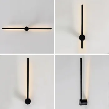 Nordic minimalist linie lampă de perete camera de zi dormitor noptieră culoar, coridor de fundal lampă de perete creative de iluminat decorative