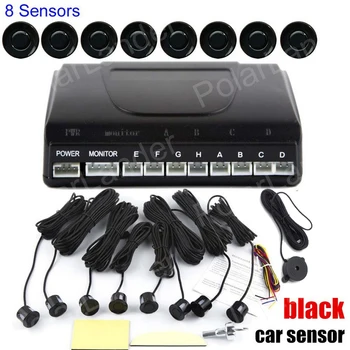 8 Senzori, Sistem de detectare Kit Auto Reverse Rezervă de Alertă de Sunet BEBE sunet de Alarmă Indicator Sonda Senzor de Parcare Auto 12V