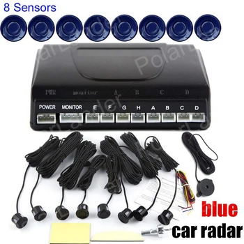 8 Senzori, Sistem de detectare Kit Auto Reverse Rezervă de Alertă de Sunet BEBE sunet de Alarmă Indicator Sonda Senzor de Parcare Auto 12V