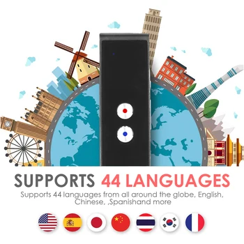 Portabil T8 Smart Voice Translator Bluetooth în Timp Real Multi-Limba de Vorbire Traducere pentru călătoriile Internaționale de Afaceri Cunosc