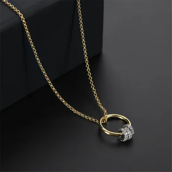 Superb spumante 18K aur în formă de pește colier de diamante de design creativ, o tendință de moda retro bijuterii pentru femei brand