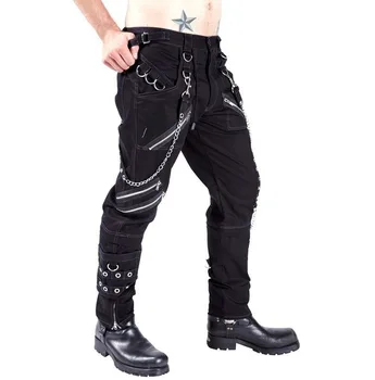 Comerțul Exterior Personalitate Pantaloni Casual Barbati Gotic Pantaloni Punk Rock Robie Pantaloni