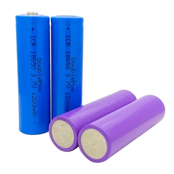 10 buc Doublepow baterie 18650 3.7 V 1200mAh Li-ion baterie reîncărcabilă TURE CAPACITATE PENTRU lanterna FELINAR