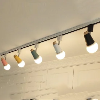 Modernă pistă led lampă de colorat 2 way reglabil feroviar urmări spoturi de iluminat 120v light bar showroom magazin de îmbrăcăminte