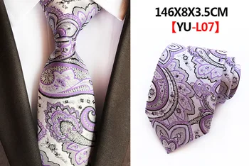 GUSLESON Noi Floral Paisley Cravate Pentru Bărbați Clasic 8cm Matase Jacquard țese Nunta Gât Legături de Afaceri Cravate Corbatas Hombre