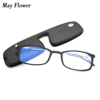 Poate Flori de Lumină de Înaltă Calitate, Anti-Blue Ray Ochelari de Citit TR90 Subțire Portabil Prezbiopie Ochelari Moda Cadru Pentru Barbati Femei