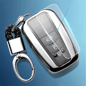 Cheia de la mașină Caz Capacul de Protecție Accesorii Breloc Accesorii Inel TPU Pentru Toyota Prius, Camry, Corolla C-HR CHR RAV4 Prado 2018