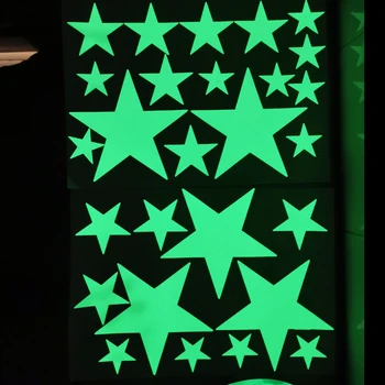 Eco-prieteni Luminoase Autocolante de Perete 3D Star Luna Dot Auto-adezive Autocolante de Perete Camera Copii Glow în Întuneric DIY Decalcomanii