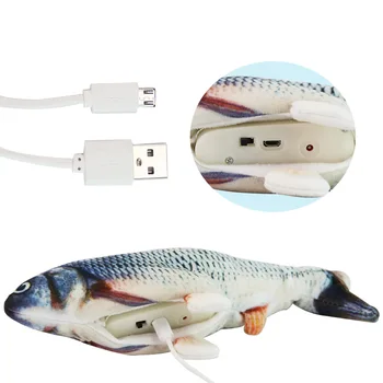 Electronice Animal de casă Pisică Jucărie Electric de Încărcare USB de Simulare Pește Jucării pentru Pisica Câine Guma de Joc Musca Consumabile Dropshiping