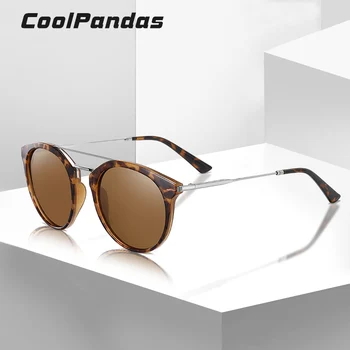 2020 Nou Top Polarizat ochelari de Soare Femei Bărbați Vintage Rotund TAC Obiectiv Cadru TR90 de Brand Designer de Conducere Ochelari de Soare akiniai UV400
