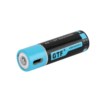 AA 1500mah capacitate baterie 1.5 V USB aa li-polimer USB reîncărcabilă litiu baterie usb cablu USB