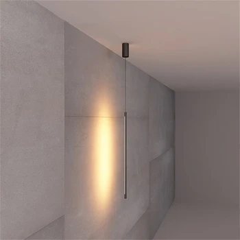 Minimalist Linia Strip lumini pandantiv agățat în Dormitor, Noptiere, corpuri de iluminat Moderne cu LED iluminat camera de zi decor Geometria Lămpii