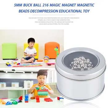 5Mm Buck Mingea 216 Magic Magnet Magnetic Margele de Decompresie Jucărie de Învățământ N35 Ndfeb Bile Magnetice Jucarii