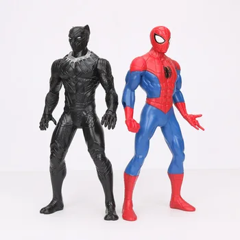 Clasic 9inch Jucarii Marvel Avengers 4 Spiderman Negru Panther Ironman Captain America PVC Figura de Acțiune de Colectare Model de Păpuși