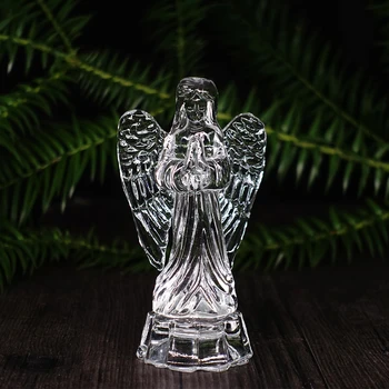 Îngerul De Cristal Ornament Decor Acasă Lucky Angel K9 Cristal Piatră Prețioasă Pandantiv Cadou Figurina Pentru Decorarea Acasă Ambarcațiuni Cadou