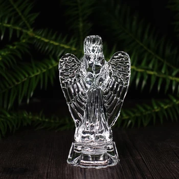 Îngerul De Cristal Ornament Decor Acasă Lucky Angel K9 Cristal Piatră Prețioasă Pandantiv Cadou Figurina Pentru Decorarea Acasă Ambarcațiuni Cadou