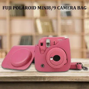 Pentru Fujifilm Fuji Instax Mini 8 9 aparat de Fotografiat de Film din Piele PU Geantă Umăr Caz Acoperire Culori Sac Protector